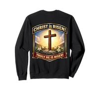 Christ Is Risen Truly He Is Risen Christian Easter Orthodox Sweatshirt