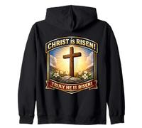 Christ Is Risen Truly He Is Risen Christian Easter Orthodox Zip Hoodie