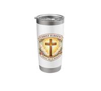 Christ is Risen Truly He is Risen Christian Easter Womens Stainless Steel Insulated Tumbler