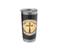 Christ is Risen Truly He is Risen Christian Easter Womens Stainless Steel Insulated Tumbler