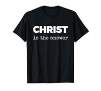 Christ is The Answer Value Graphic T-Shirt, Men, Black, S