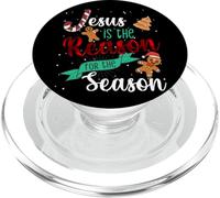Christ Jesus Is The Reason For The Season T Sign Christmas PopSockets PopGrip for MagSafe