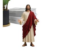 Christ Jesus Statue - Sacred Figurine Religious Ornament, Lord Savior Sculpture Holy Decor Piece | Christian Gift Apartment Home Entryway Desk Bookshelf Nightstand Mantel Cabinet Dining Table Prayer