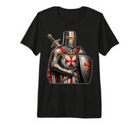 Christ Knights Templar Templar Disstressed Cross Men Premium T-Shirt