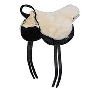 Christ Lambskin Fur Saddle - Basic Plus with Composite Foam Inserts Anthracite Natural/Black/Natural Size:Warm-blooded