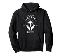 Christ Leads Me To Greece Pullover Hoodie