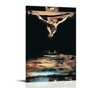 Christ Of St. John Of The Cross By Salvador Dalí Painter Artwork Poster Wall Art Painting Canvas Gift Living Room Prints Bedroom Decor Artworks 12x18inch(30x45cm)