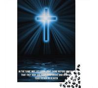 Christ Our Lord 2 Adult Jigsaw Puzzle, 1000 Pieces, 52x38cm/1000pcs, Low-dust White Pieces for Sorting; for Progress Whenever Time Allows