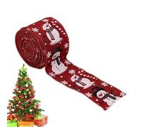 Christ Ribbon Wire Christmas Ribbon Jute Garland 5 Metres Decoration for Tree Balloon Party Homecoming Birthday