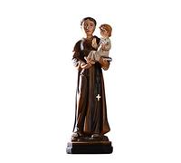Christ Saint Joseph with Infant Statue Jesus Caring Figurine Sculpture Home Chapel Decoration Ornament Bible Catholic Religious Resin,D Art collection
