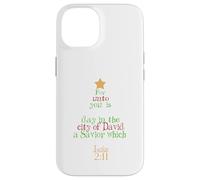 Christ The Lord Bible Quote Luke 2:11 - Jesus Christmas Tree Case for iPhone 14