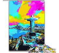 Christ The Redeemer 1000 Piece Jigsaw Puzzle for Adults And Teenagers, Interesting Stress Reduction Parent-child Interaction (26x38cm)
