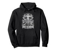 Christ The Redeemer Arms Above The World Pullover Hoodie