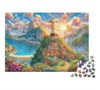 Christ The Redeemer_ Brazil 1000 Piece Impossible Puzzle for Adults - Challenging Jigsaw Puzzles, Family Activity & Game Gift 38x26cm/1000pcs