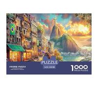 Christ The Redeemer_ Brazil 1000 Piece Jigsaw Puzzle for All Ages - Eco-Friendly Recycled Paper, A Great Gift Idea And Home Decoration Project 52x38cm/1000pcs