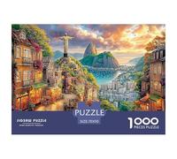 Christ The Redeemer_ Brazil 1000 Piece Jigsaw Puzzle for All Ages - Eco-Friendly Recycled Paper, A Great Gift Idea And Home Decoration Project 70x50cm/1000pcs