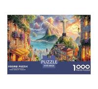 Christ The Redeemer_ Brazil 1000 Piece Jigsaw Puzzle for All Ages - Eco-Friendly Recycled Paper, A Great Gift Idea And Home Decoration Project 38x26cm/1000pcs