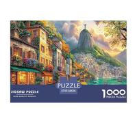 Christ The Redeemer_ Brazil 1000 Piece Jigsaw Puzzle for All Ages - Eco-Friendly Recycled Paper, A Great Gift Idea And Home Decoration Project 38x26cm/1000pcs