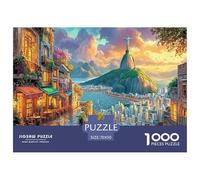Christ The Redeemer_ Brazil 1000 Piece Jigsaw Puzzle for All Ages - Eco-Friendly Recycled Paper, A Great Gift Idea And Home Decoration Project 70x50cm/1000pcs
