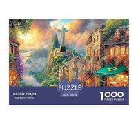 Christ The Redeemer_ Brazil 1000 Piece Puzzle for Adults - Challenging Jigsaw for Mindfulness & Wall Art, Premium Quality with Detailed Art Print 52x38cm/1000pcs