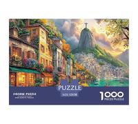 Christ The Redeemer_ Brazil 1000 Piece Puzzle for Adults - Challenging Jigsaw for Mindfulness & Wall Art, Premium Quality with Detailed Art Print 52x38cm/1000pcs