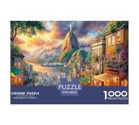 Christ The Redeemer_ Brazil Jigsaw Puzzle for Adults And Teenagers, Impossible 1000 Piece Puzzle, Mindfulness & Family Fun Activity, Challenging Puzzle Game 38x26cm/1000pcs