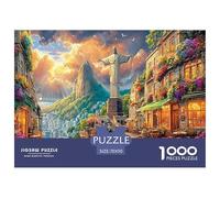 Christ The Redeemer_ Brazil Jigsaw Puzzle for Adults And Teenagers, Impossible 1000 Piece Puzzle, Mindfulness & Family Fun Activity, Challenging Puzzle Game 70x50cm/1000pcs