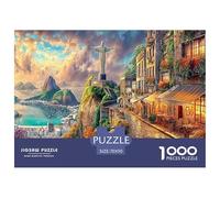 Christ The Redeemer_ Brazil Puzzle 1000 Pcs Jigsaw Puzzle Challenge Paper Eco-friendly Puzzle for Adults & for Age 12 And Up 70x50cm/1000pcs