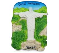 Christ the Redeemer Brazil Souvenir 3D Fridge Magnet, Rio de Janeiro Landmark Refrigerator Decoration (Brazil)