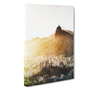 Christ The Redeemer In Rio Vol.3 Canvas Print | Gallery Wrapped 30mm Frame Wall Art | 30x20 inches | Ready to Hang | Modern Religious Picture | Living Room Bedroom Lounge Office