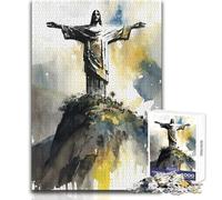 Christ The Redeemer Jigsaw Puzzle 1000 Educational Fun Learning Activity Game Perfect Thoughtful Gift for Any Occasion Size 50x75cm