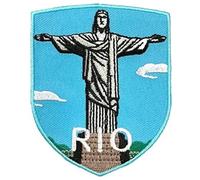 Christ The Redeemer Patch (3 Inch) Iron-on/Sew-on Badge Travel Rio Brazil Souvenir Vacation Emblem for Backpacks DIY Gift Patches