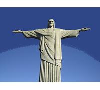 CHRIST THE REDEEMER rio de janeiro canvas print picture 16"x20" framed and ready to hang