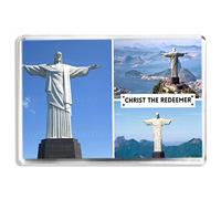 Christ the Redeemer - Wonders of the World - Souvenir Tourist Fridge Magnet - Novelty Keepsake Gift