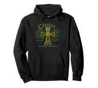 Christ With Me Celtic Cross St. Patrick Breastplate Prayer Pullover Hoodie