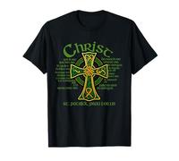 Christ with Me Celtic Cross St. Patrick Breastplate Prayer T-Shirt