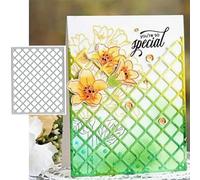 Christams Grid Background Metal Die Cuts,Merry Christmas Rectangle Frame Cutting Dies Cut Stencils DIY Scrapbooking Decorative Embossing Paper Scrapbooking Card Making