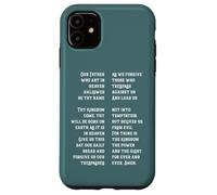 Christan faith The Lord's Prayer Our Father jesus crucifix Case for iPhone 11