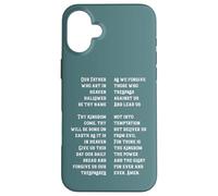 Christan faith The Lord's Prayer Our Father jesus crucifix Case for iPhone 16 Plus