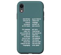 Christan faith The Lord's Prayer Our Father jesus crucifix Case for iPhone XR