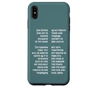Christan faith The Lord's Prayer Our Father jesus crucifix Case for iPhone XS Max