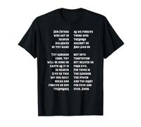 Christan Faith The Lord's Prayer Our Father Jesus Crucifix T-Shirt