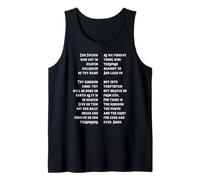 Christan Faith The Lord's Prayer Our Father Jesus Crucifix Tank Top