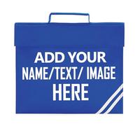 ChrisTeePrint UK Personalised School Book Bag for Kids - Custom Name Book Bag with Handle, Primary School Book Carrier, Personalised Children's Book Bag for Boys & Girls