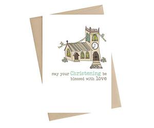 Christening Be Blessed With Love Greeting Card by Dandelion Stationery Cards WW697