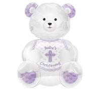 Christening Bear Foil Balloon