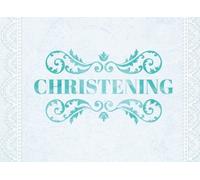 Christening: Blue Guestbook Message Book | Keepsake | 100 Pages With Gift Log & Pattern Border | Use At Christenings, Baptisms, Naming Ceremony, Baby ... Small | Paperback Cover: Volume 2 (Religion)