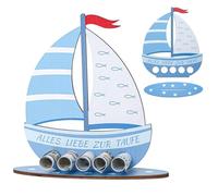 Christening Gifts Boys Sailing Boat Gifts for Christening Birth Christening Money Gift Christening Gifts Boys Sailing Boat Wooden Christening Gift for Girls and Boys Sailing Ship Decoration
