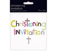 Christening Invitations with Envelopes (Pack of 6) Simon Elvin Multi One Size