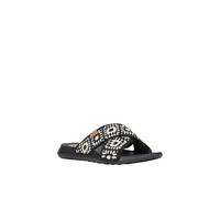 Hey Dude Christi Slide Cottage Womens Mule Sandals | Sandals | Black/White | UK Size 5